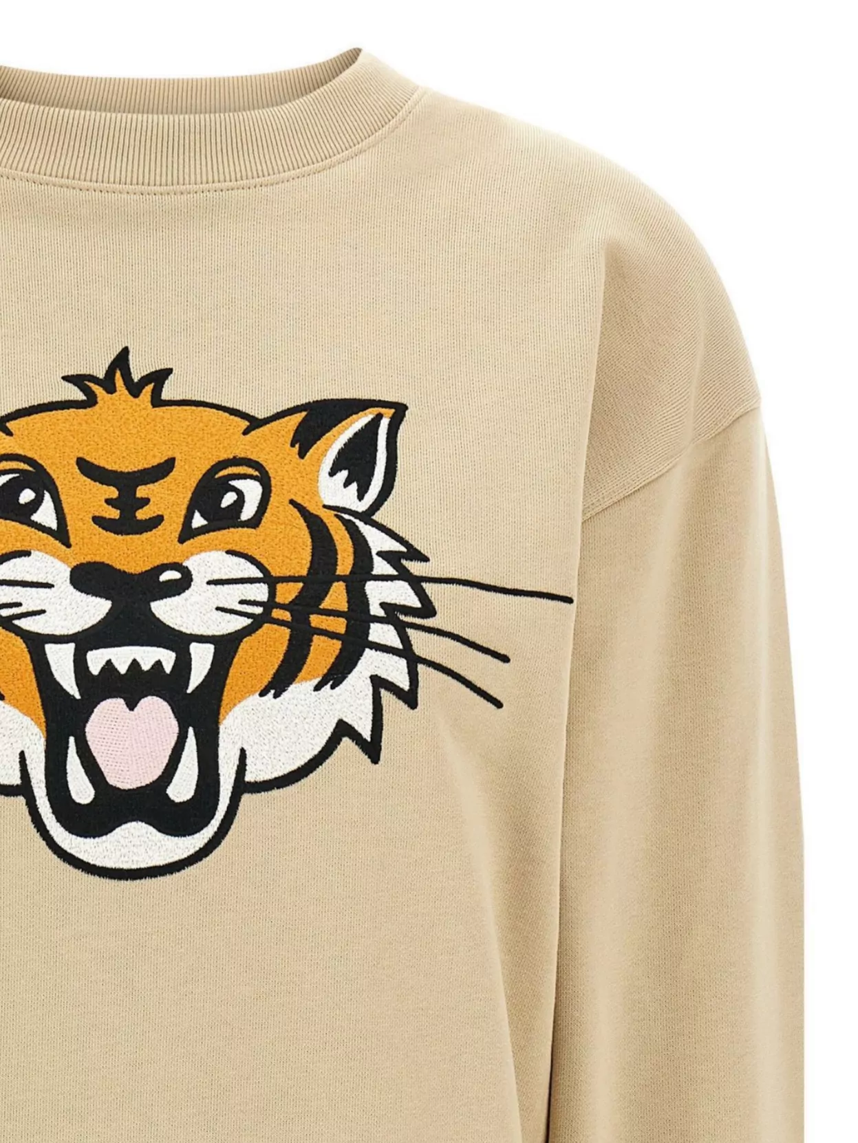 Shop Kenzo 'happy Tiger' Crew Neck Sweatshirt