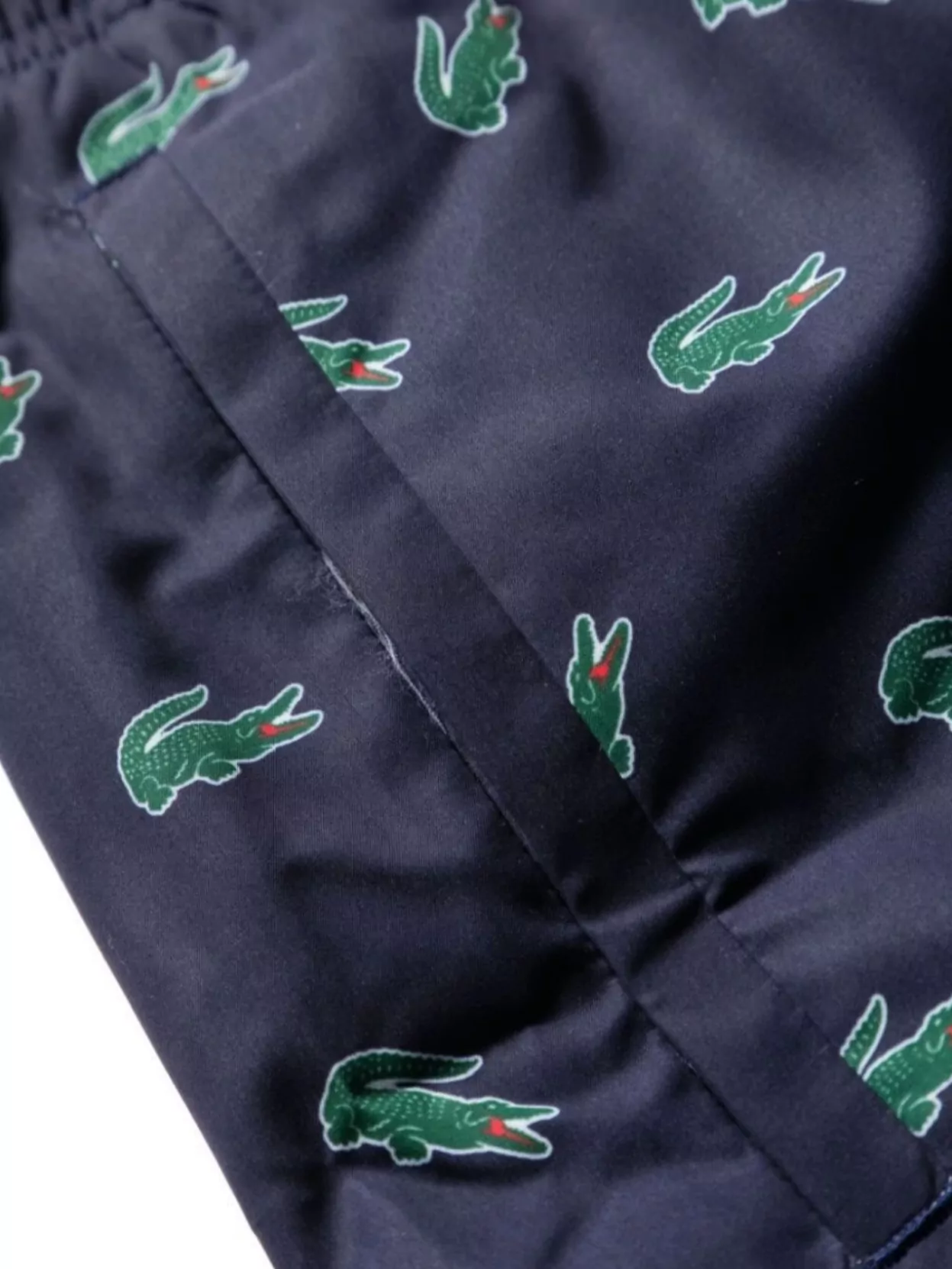 Lacoste Printed Shorts With Elastic Waistband And Pockets