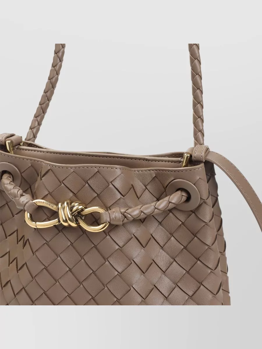Bottega Veneta Andiamo Lamb Leather Bucket Bag