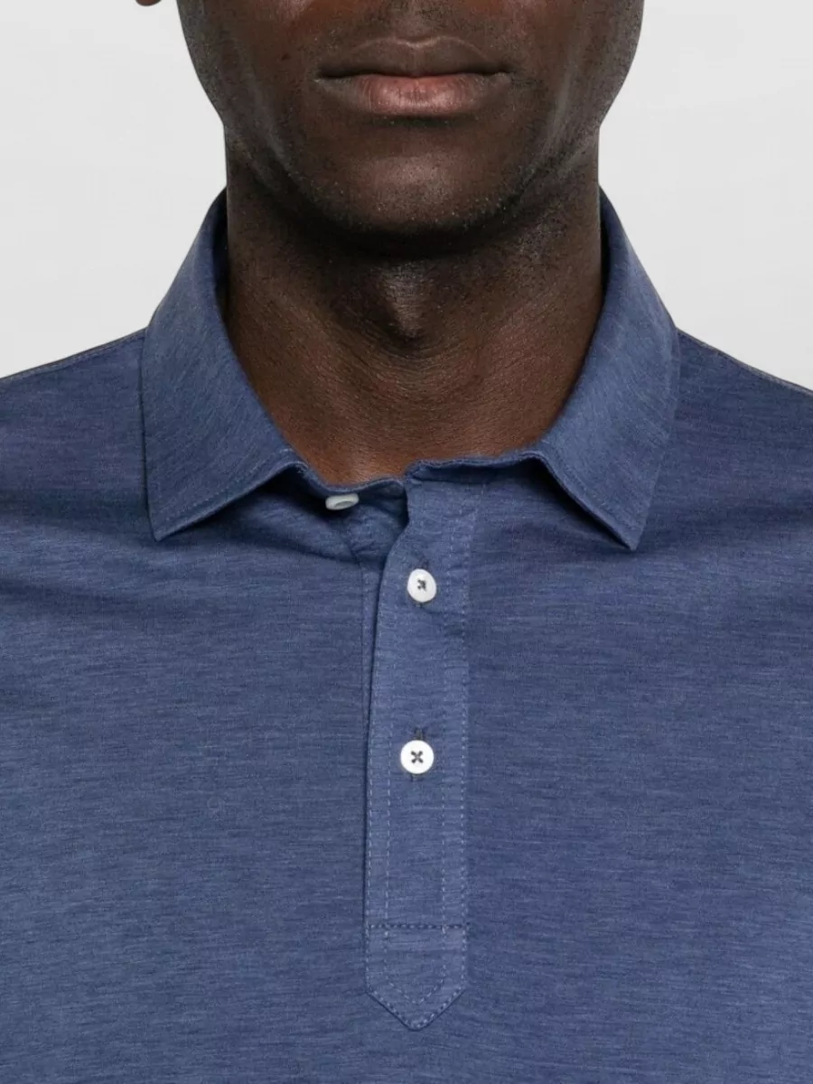 Brunello Cucinelli Cotton Silk Blend Polo Shirt