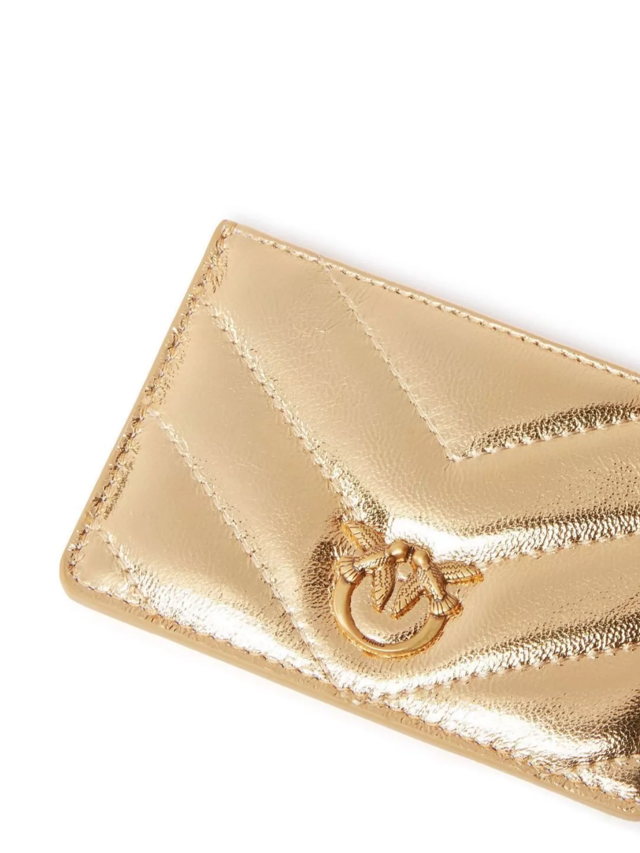 Shop Pinko Love Chain Sheepskin Cardholder
