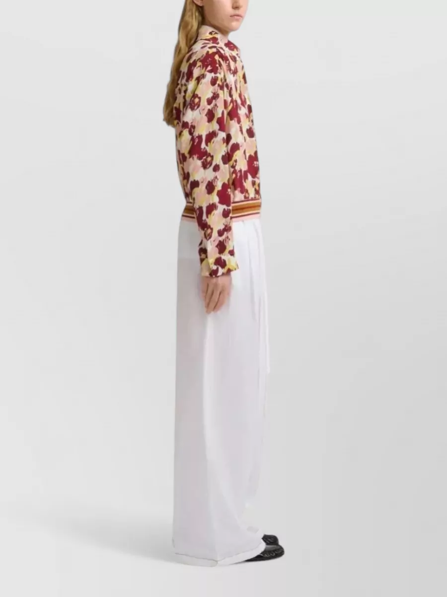 Marni Floral-Print Silk Long-Sleeve Shirt