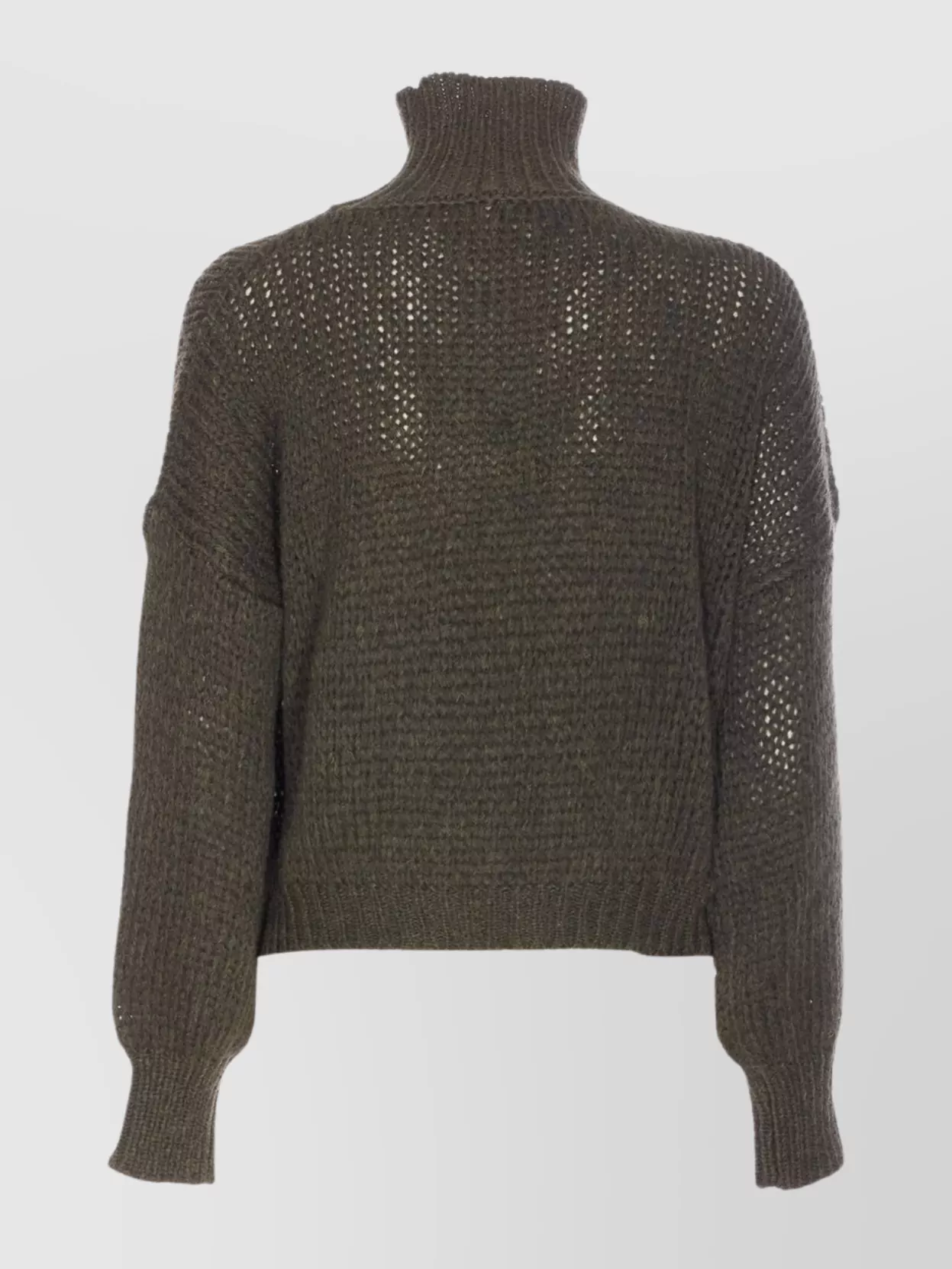 Roberto Collina Long Sleeve Turtleneck Open Knit Sweater