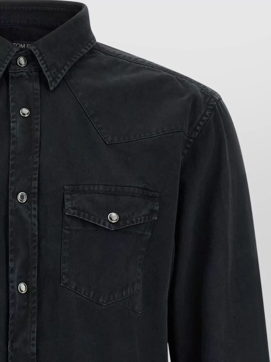 Tom Ford Denim Slim-Fit Western Shirt Jacket