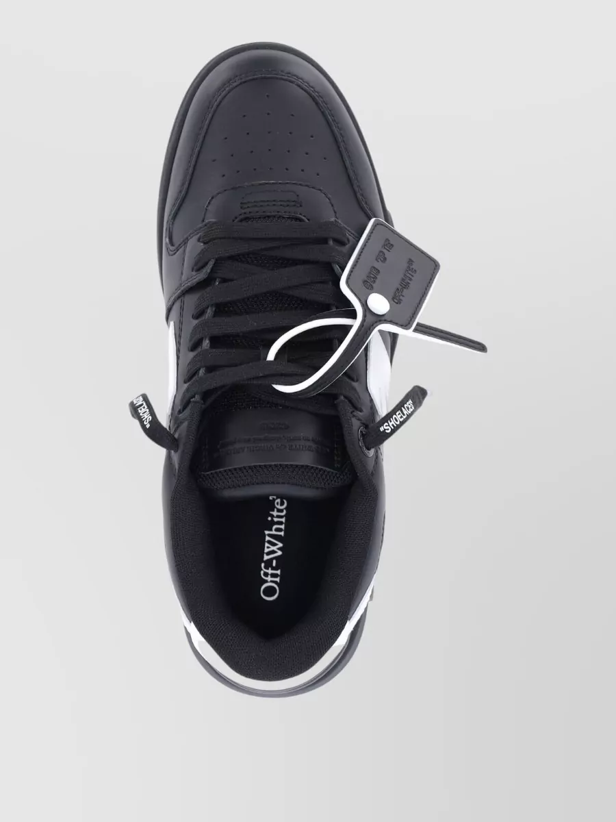 Off-White Leather Low-Top Sneakers