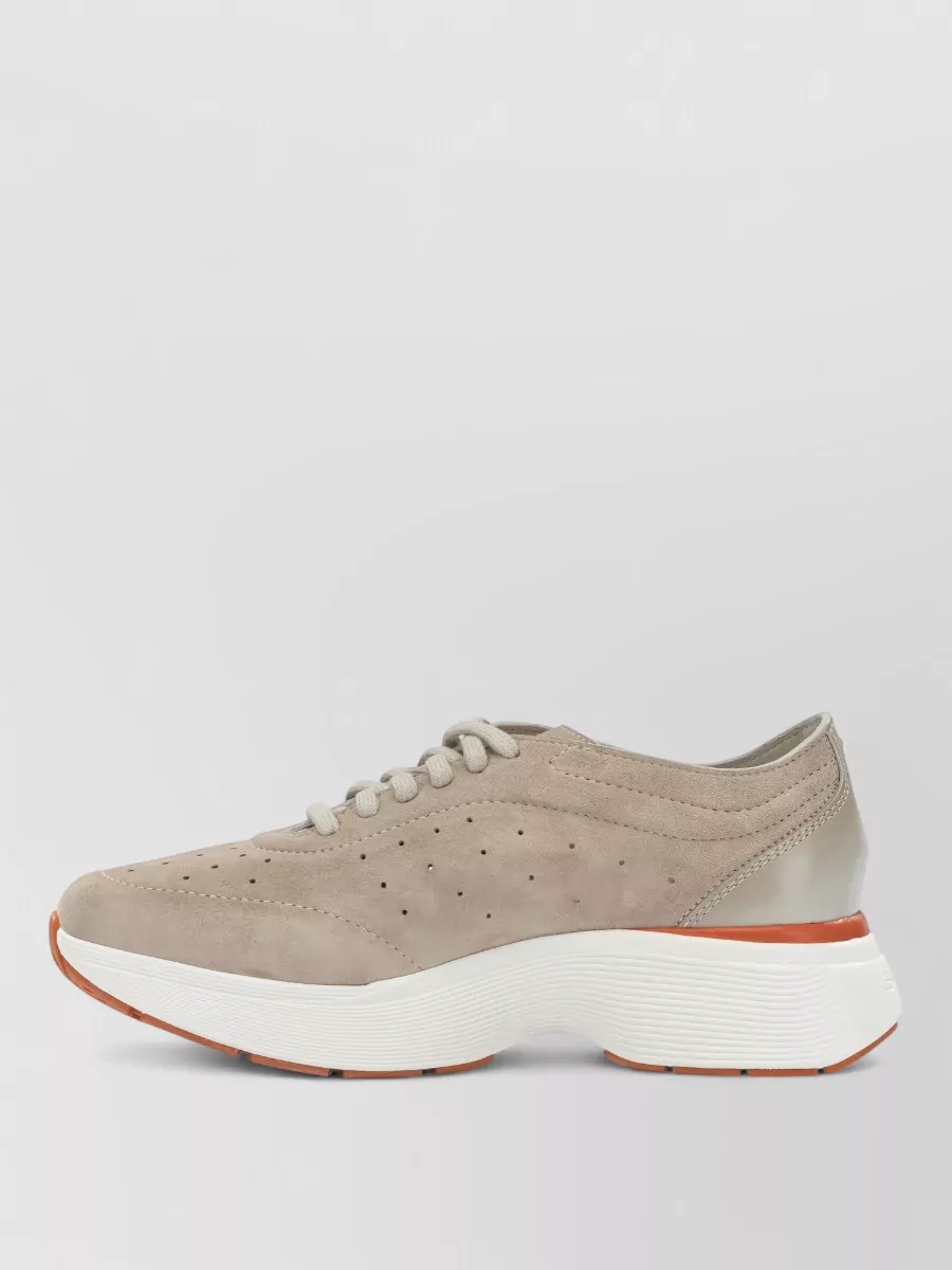 Santoni Leather High Sneakers