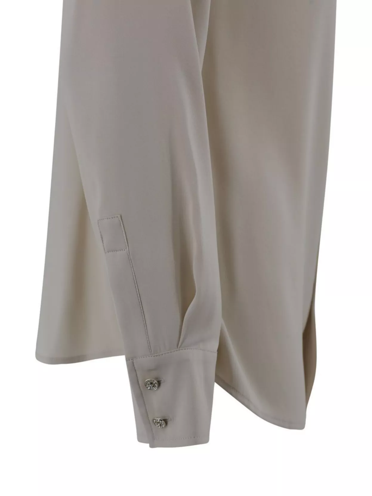 S Max Mara Silk Satin Shirt With Traditional Collar