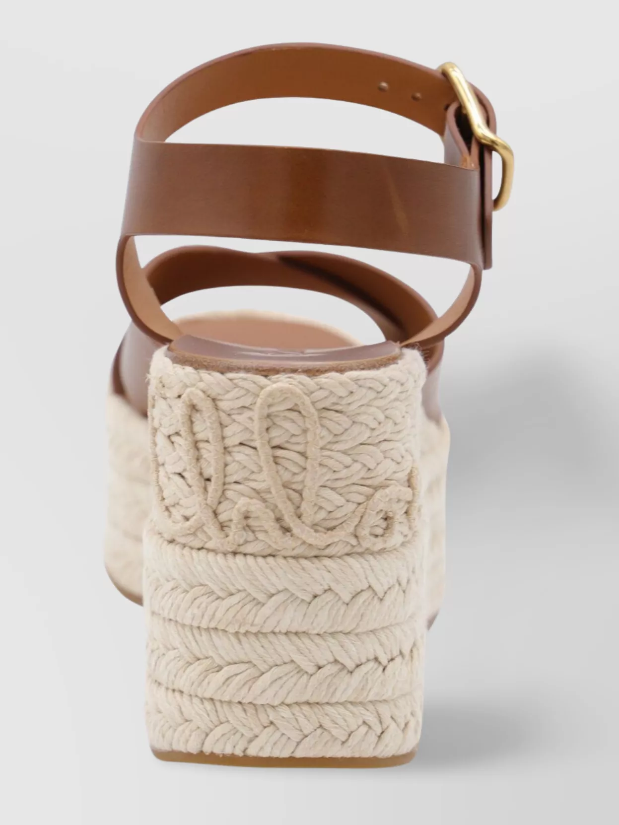 Chloé Open Toe Platform Sole Strappy Espadrilles
