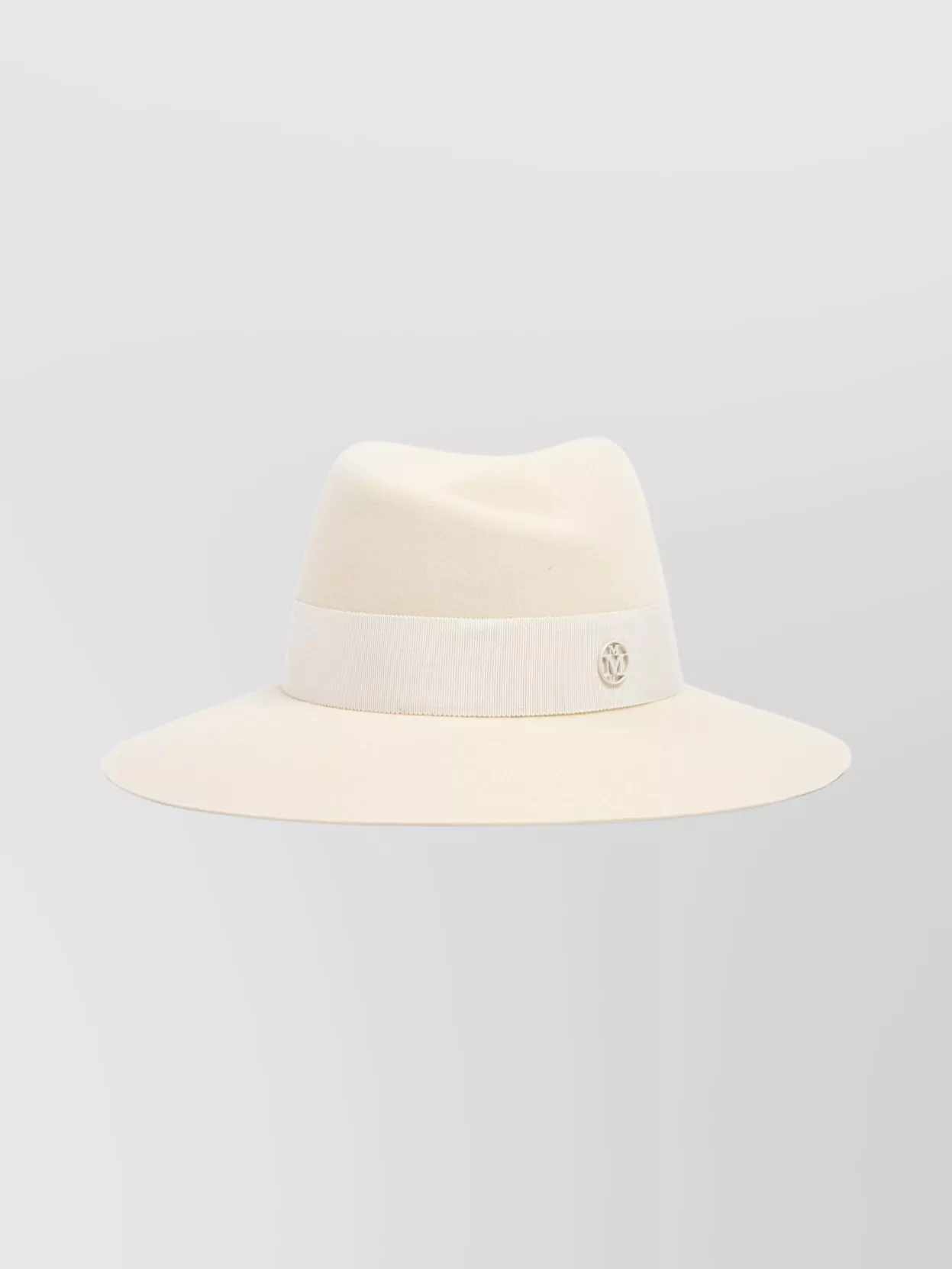 Maison Michel Fedora Hat With Grosgrain Ribbon Band