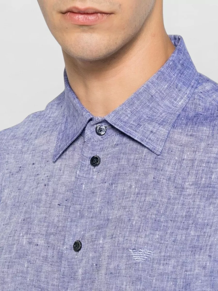 Emporio Armani Linen Long-Sleeve Shirt