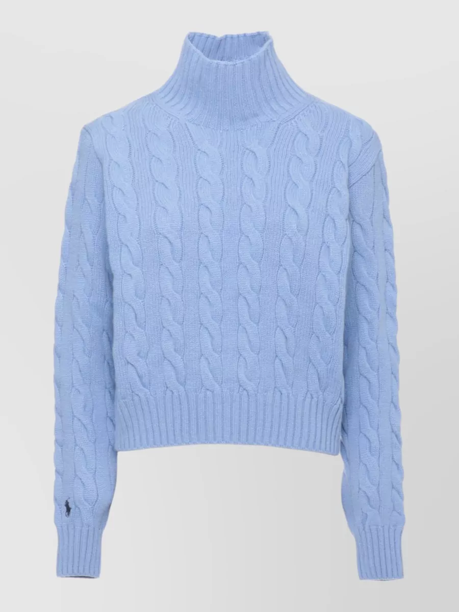 Ralph Lauren cashmere wool ribbed high neck jumper