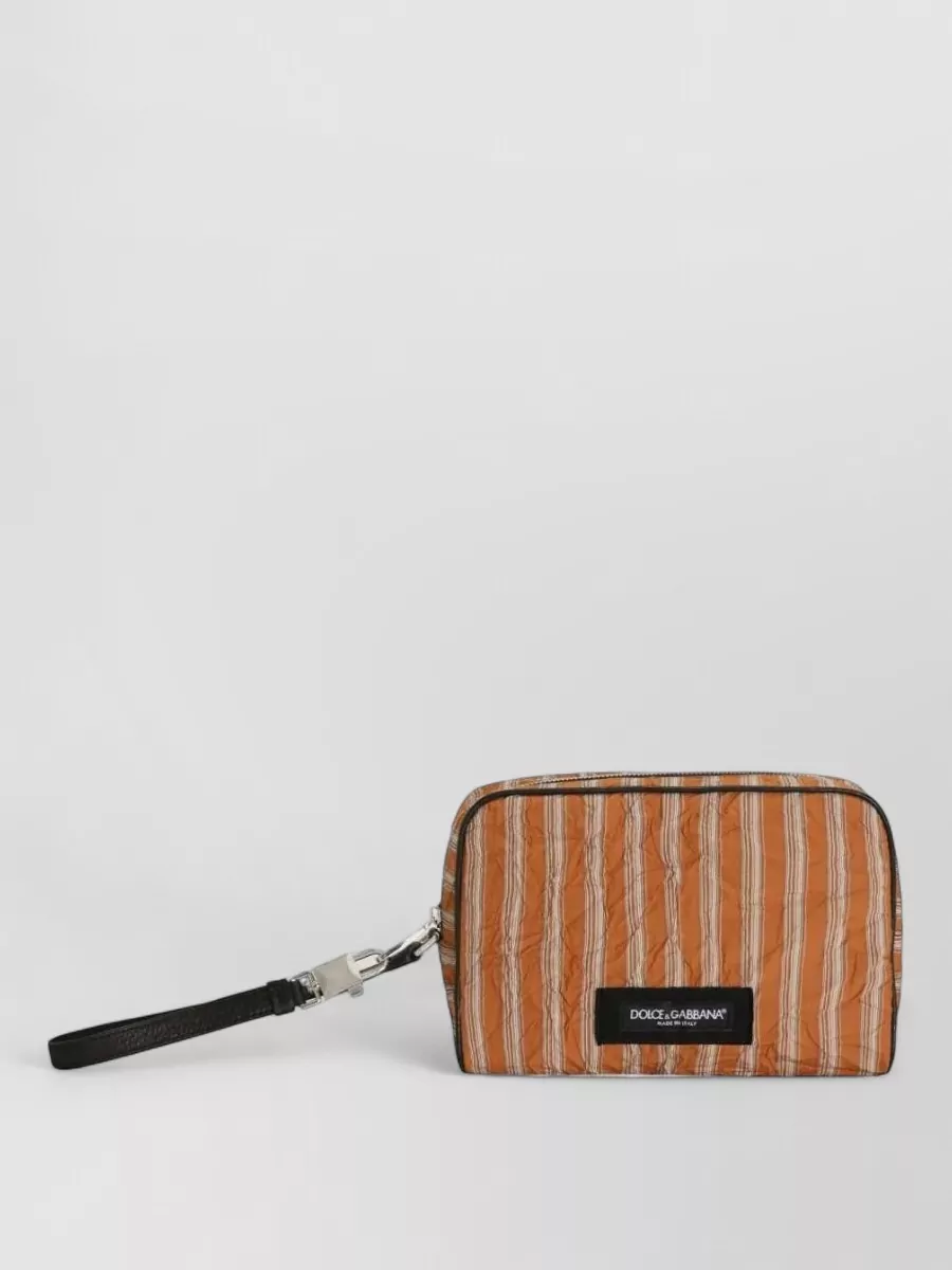 Dolce&Gabbana leather handle clutch bag