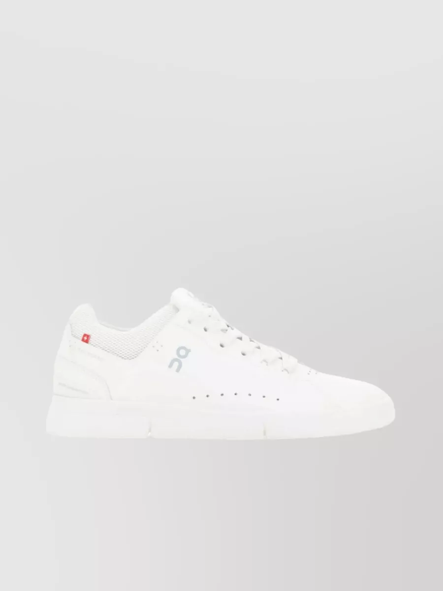 Shop On Running Advantage Sneakers With Synthetic Leather And Mesh In White
