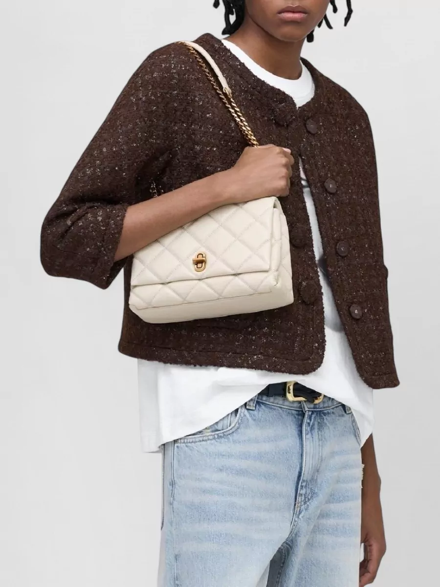 Marc Jacobs Leather Quilted Chain-Link Shoulder Bag