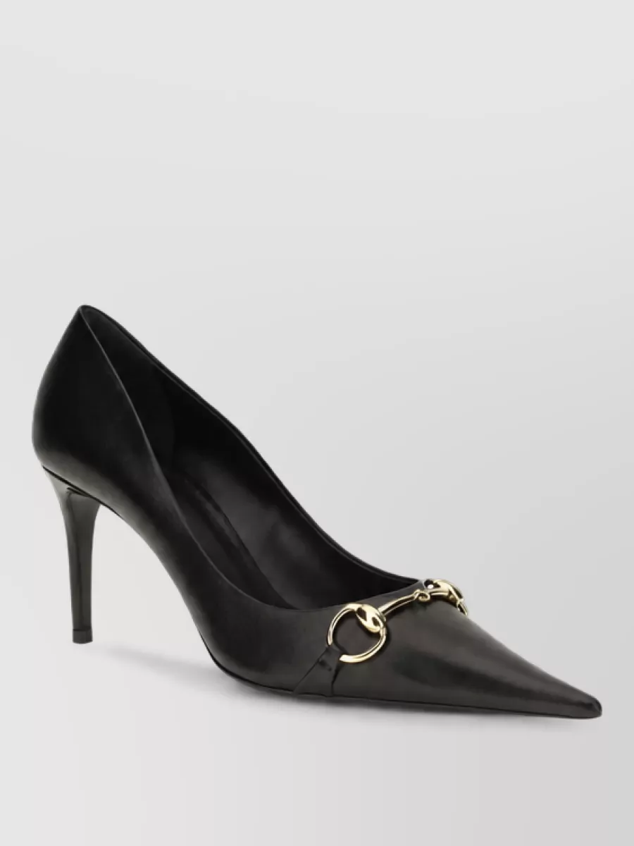 Gucci Leather High Heel Pumps