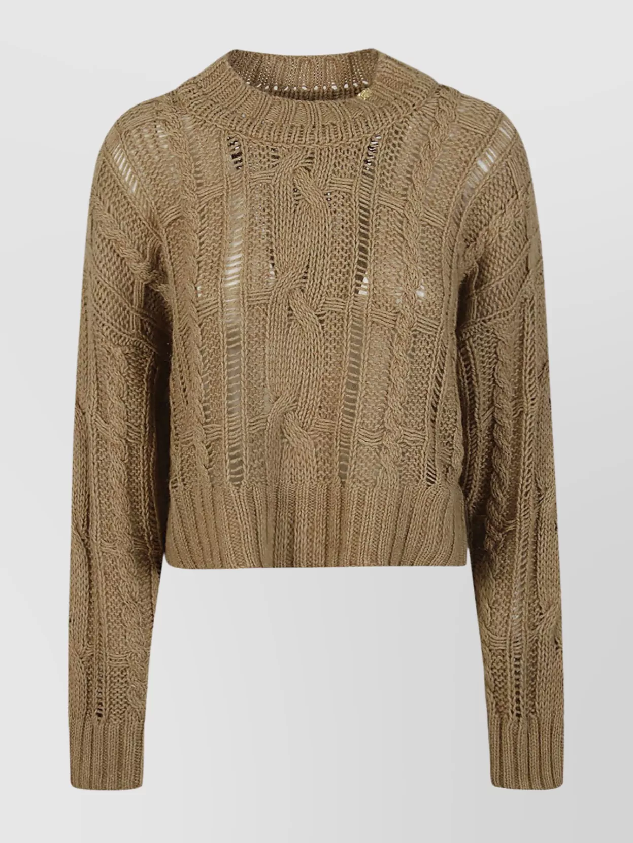 Shop Pinko Braided Cable Knit Sweater