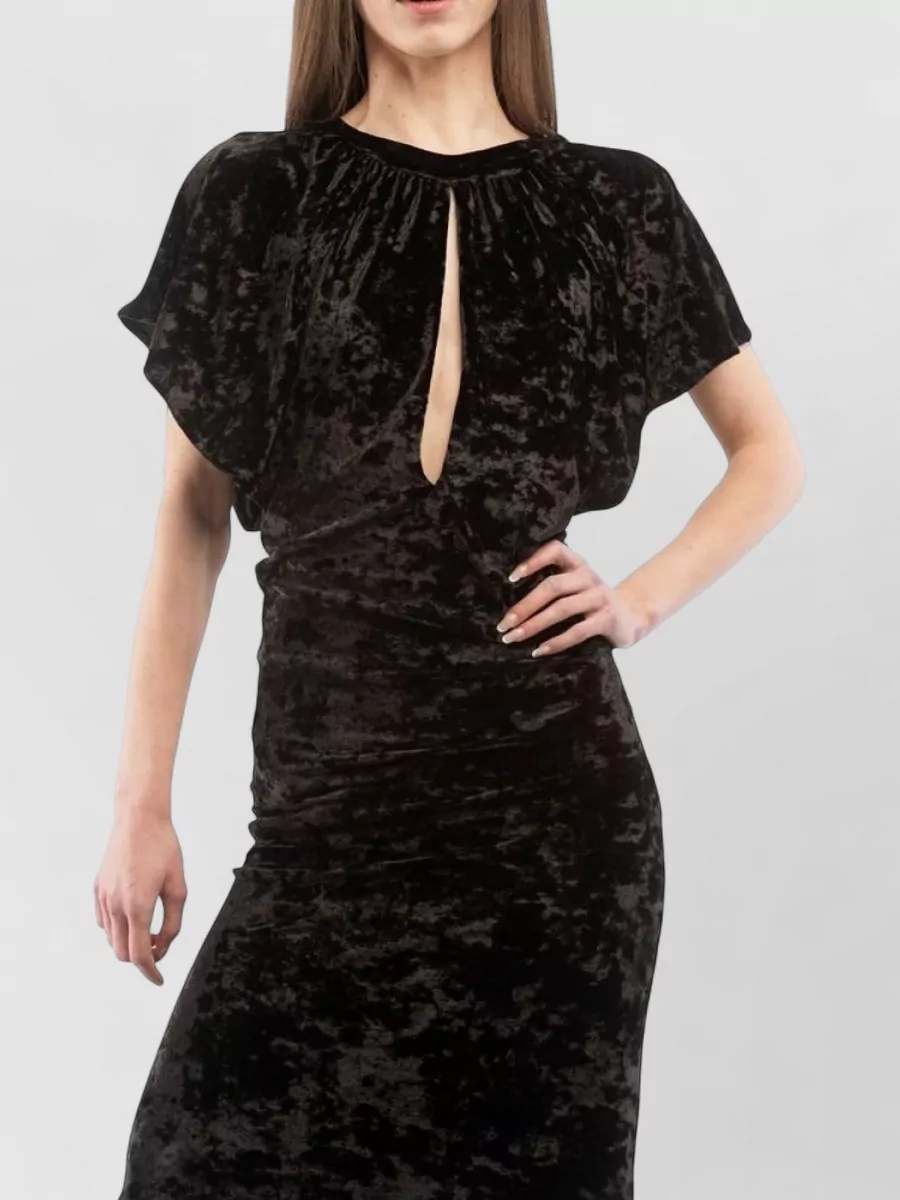 Moschino Lightweight Wool Blend Oversized Maxi Dress