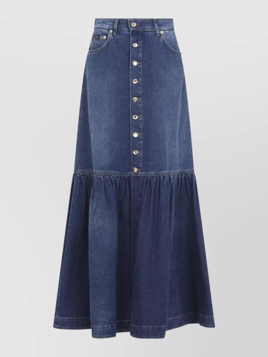Dolce&Gabbana Denim Maxi Skirt