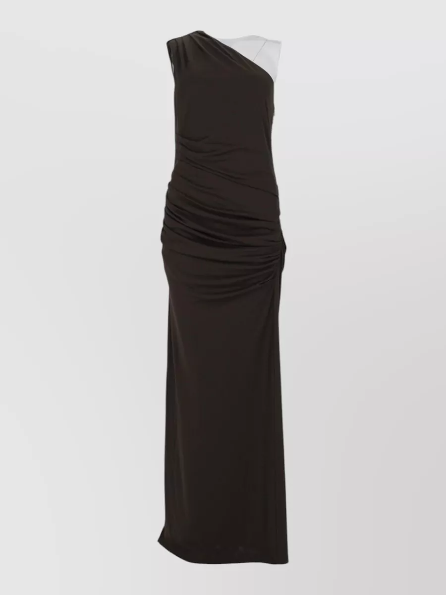 Rotate asymmetric maxi dress