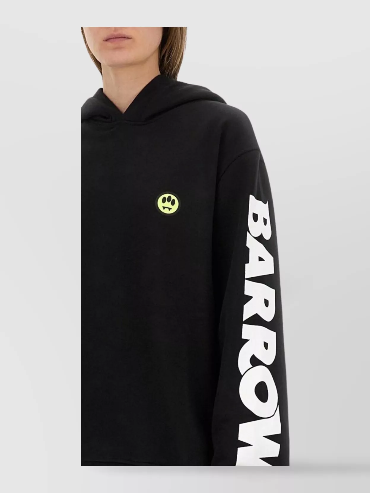 Barrow Ribbed Knit Hoodie With Long Sleeves