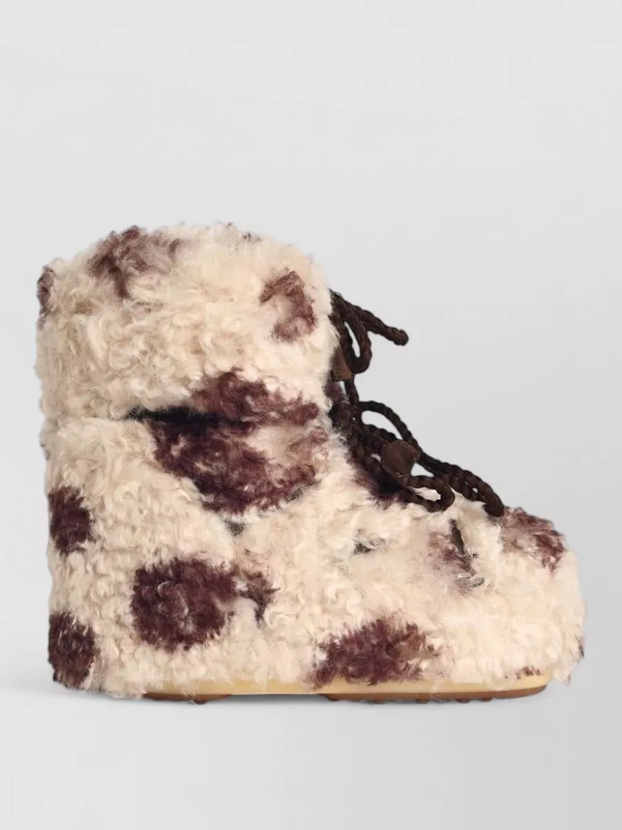 Moon Boot Faux Fur Low Ankle Snow Boots