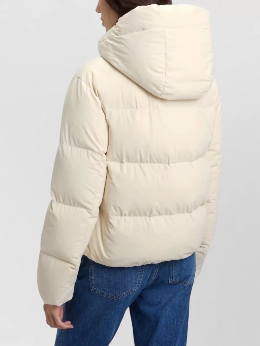 Woolrich Down Quilted Short Hooded Jacket