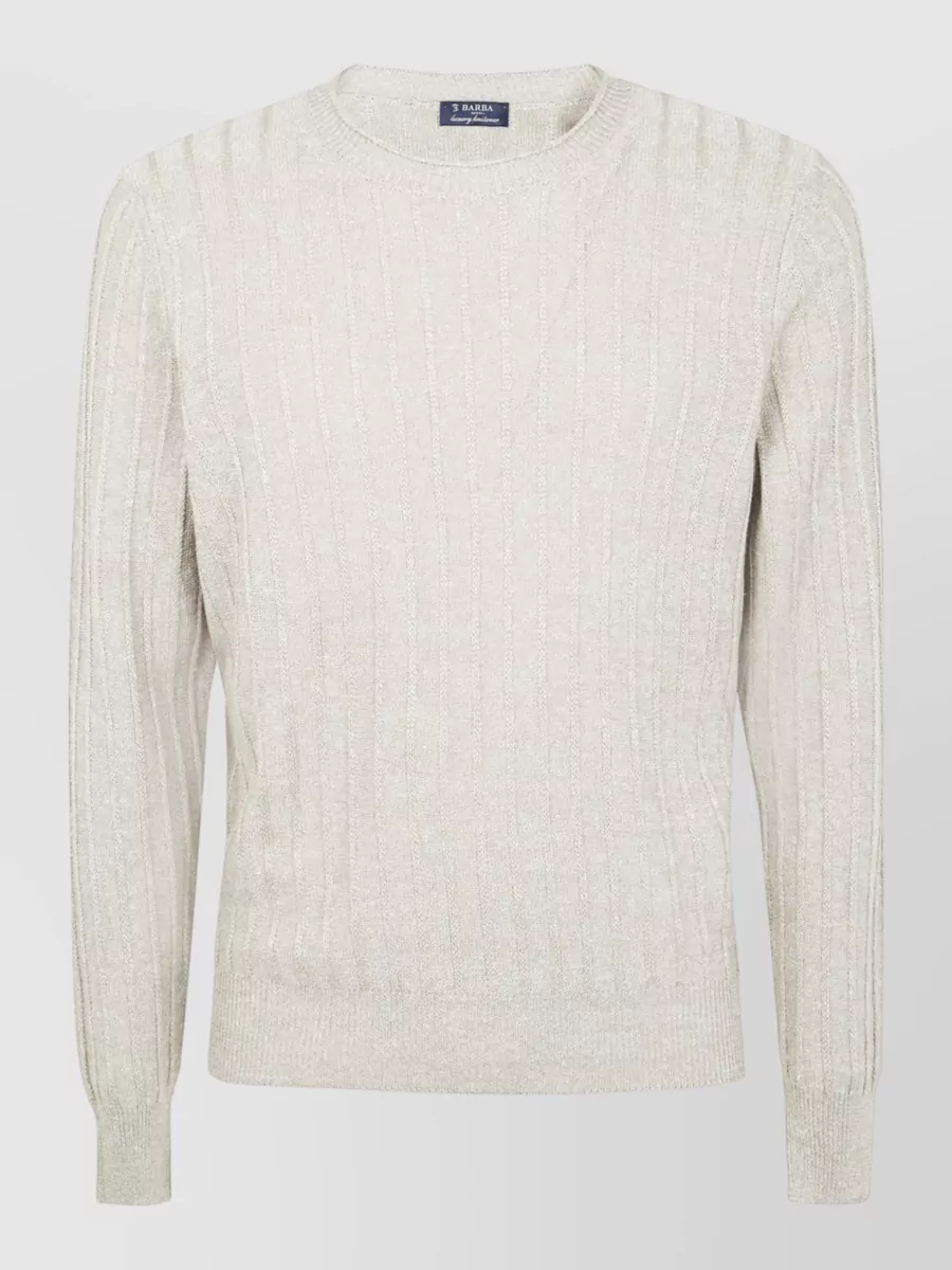 Barba Napoli fine-knit crew-neck jumper