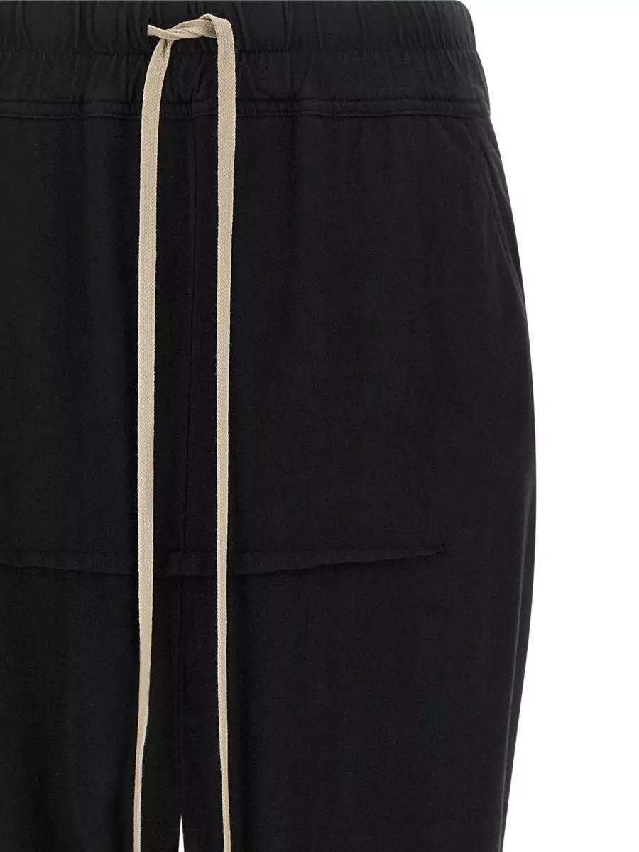 Rick Owens Drkshdw Cotton High-Slit Midi Skirt