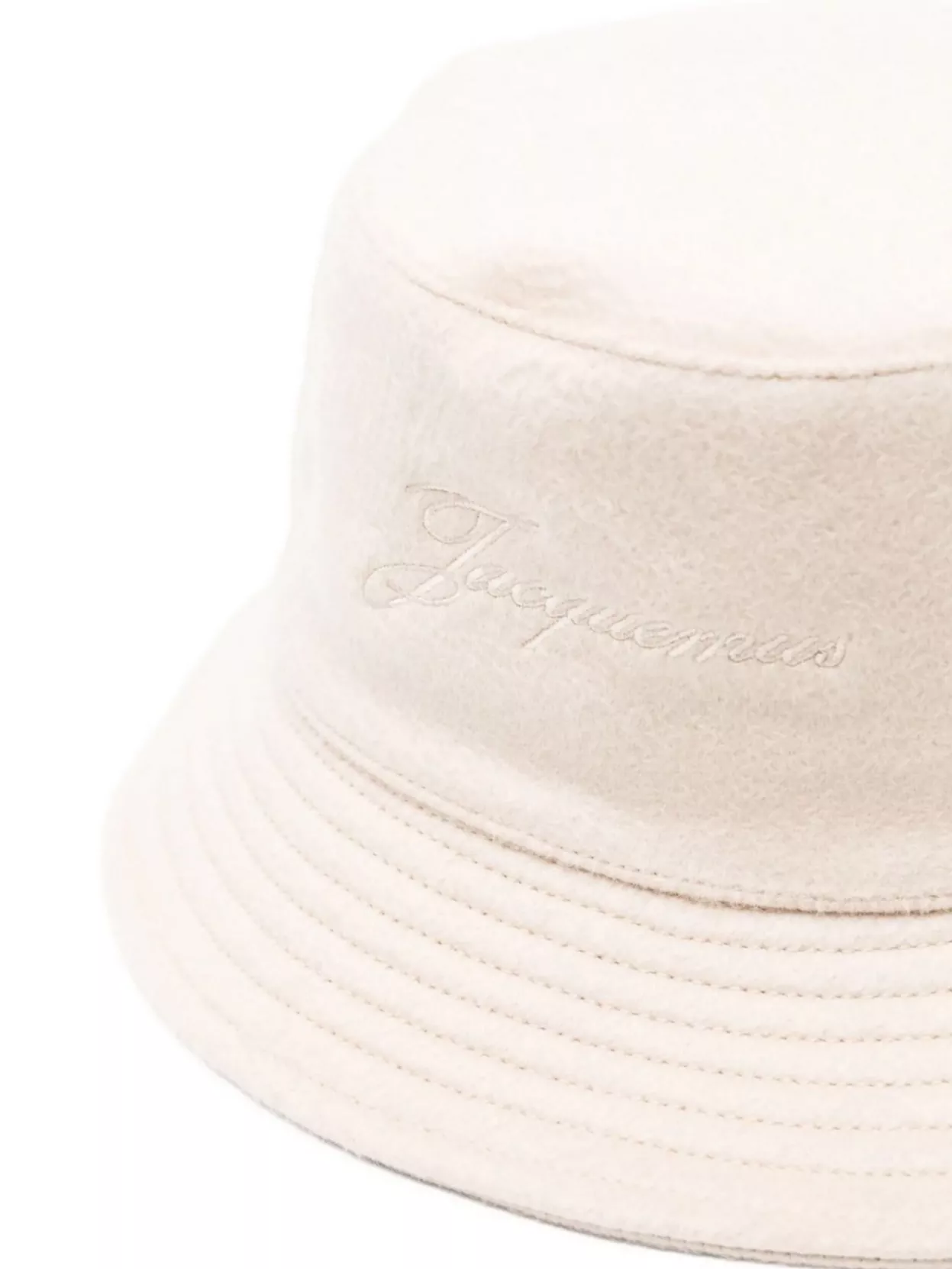 Jacquemus Cashmere Bucket Hat Wide Brim