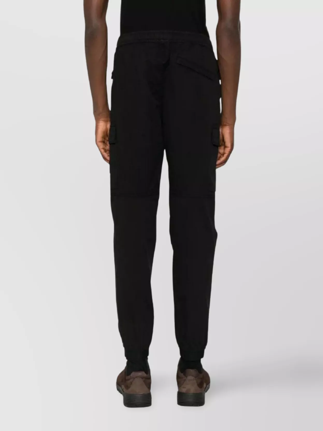Stone Island Regular Tapered Cargo Trousers With Elastic Waistband