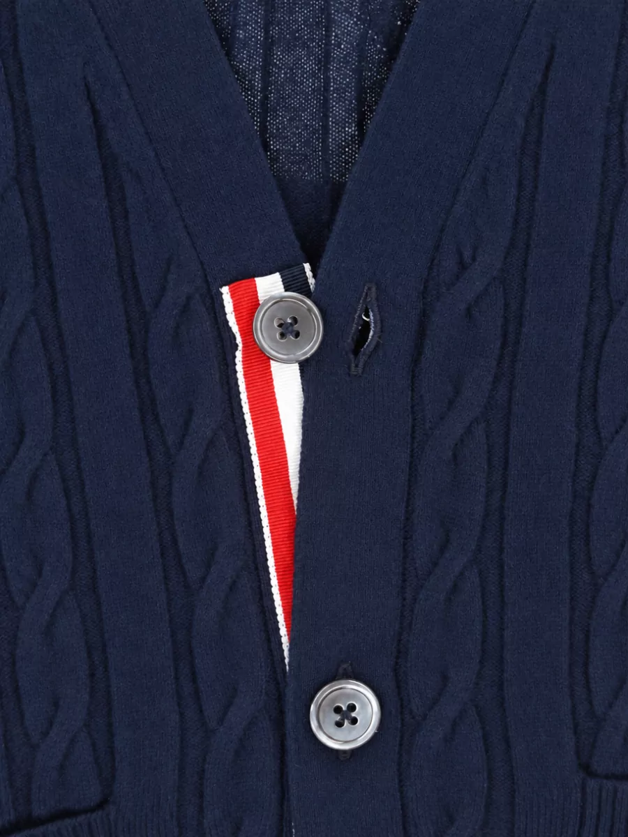 Thom Browne Cashmere Crewneck Jacket