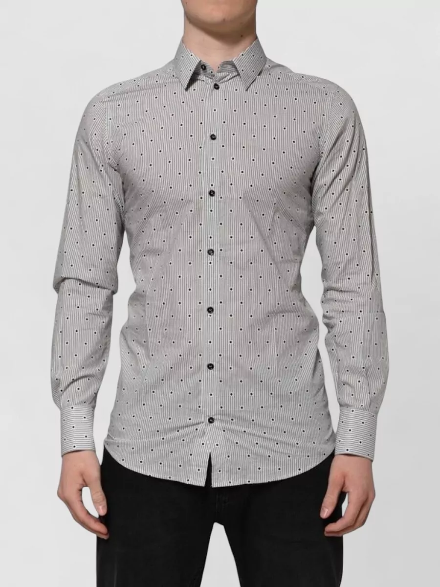 Dolce&Gabbana striped dotted shirt