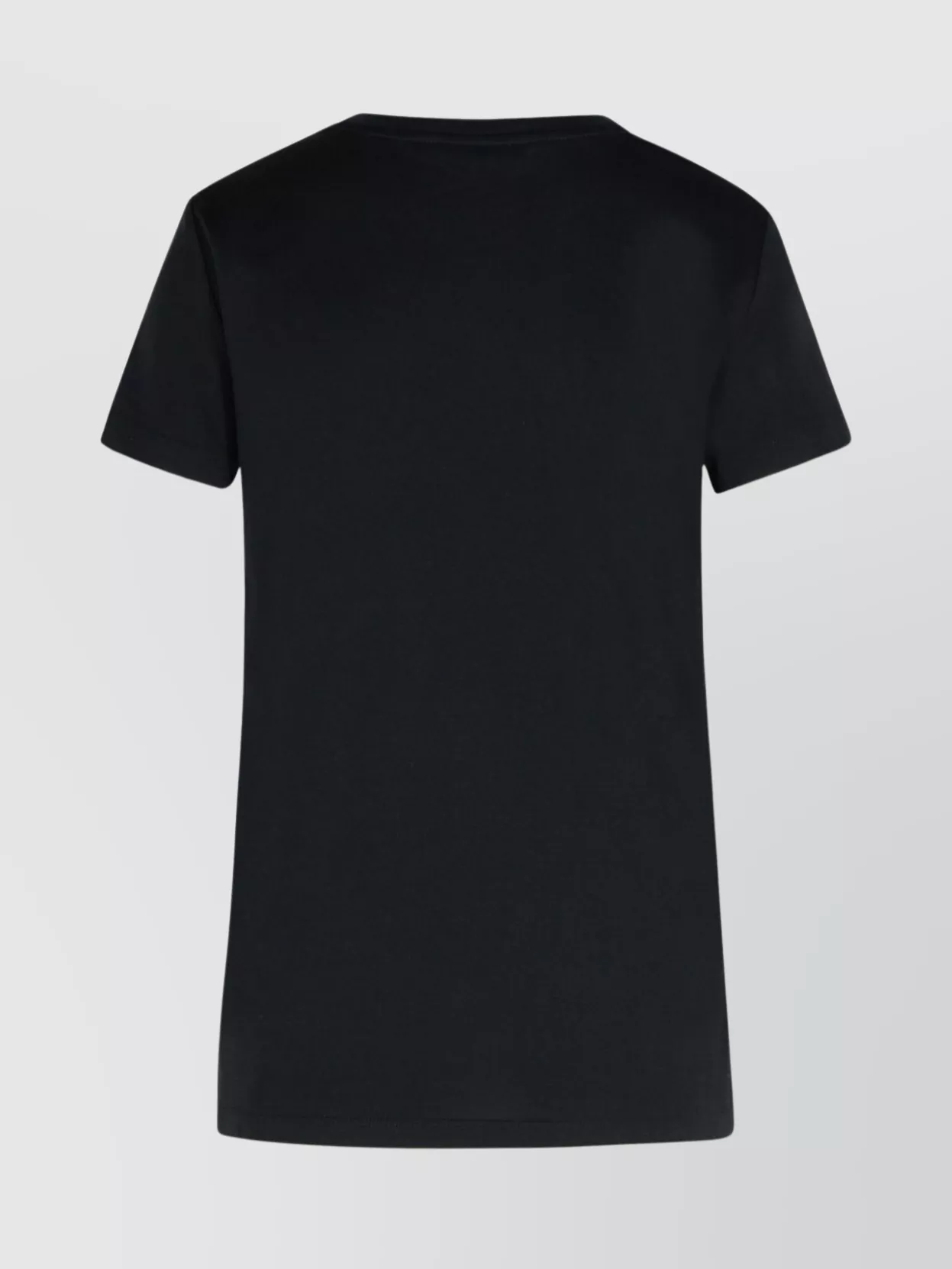 Max Mara Embellished Round Neck Top With Graphic Detail In Black