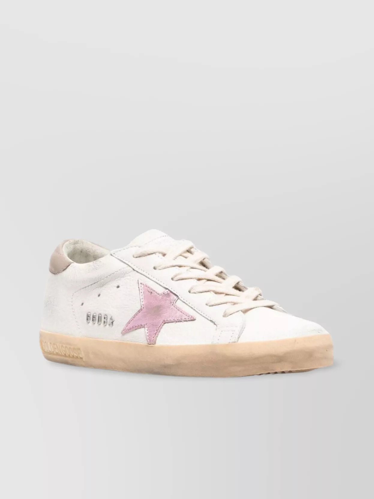 Golden Goose Rubber Sole Leather Sneakers