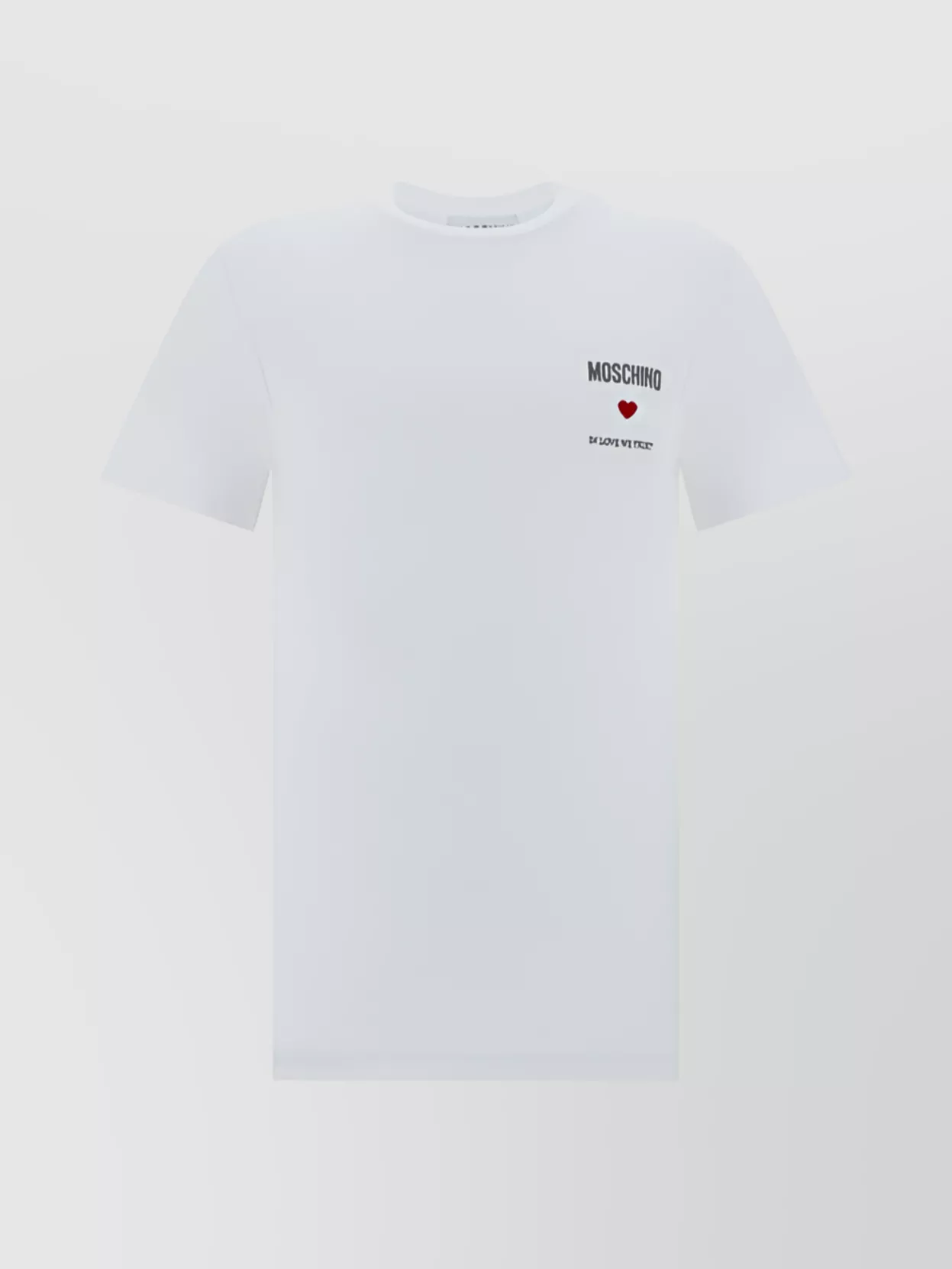 Shop Moschino Crew Neck Graphic Detail T-shirt