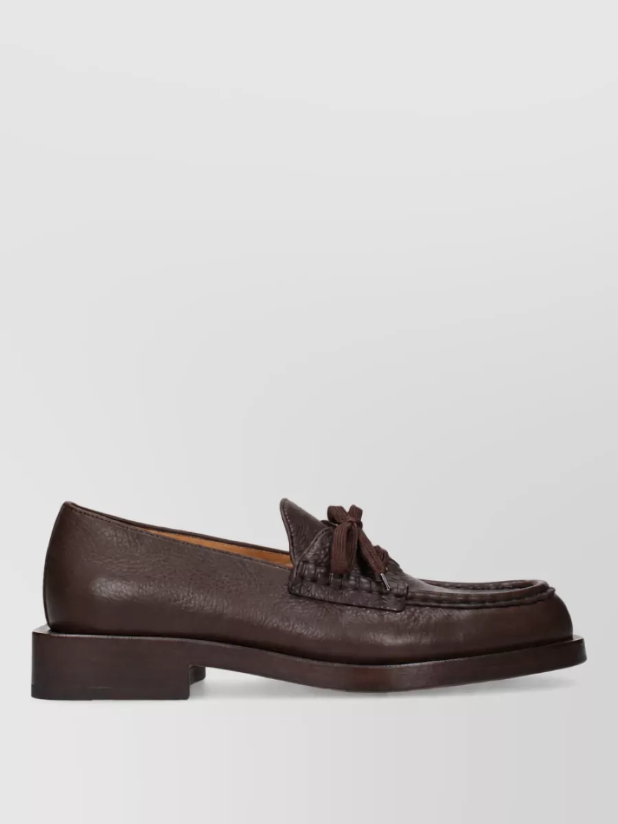 Jacquemus Leather Slip-On Boat Shoes
