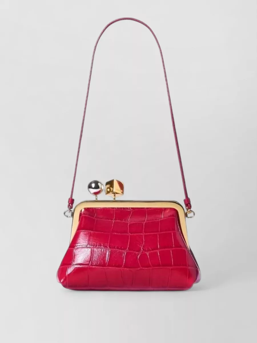 Jacquemus na na leather clutch bag