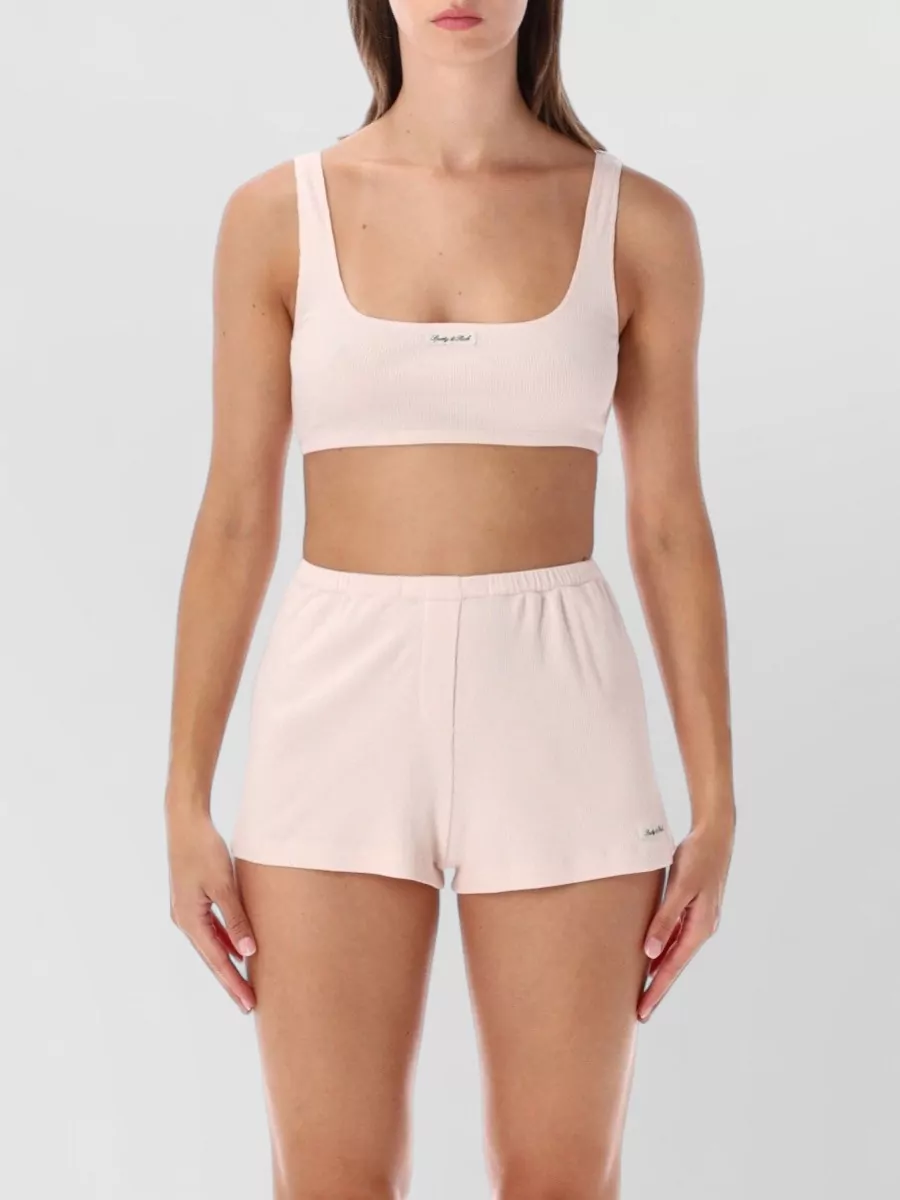 Sporty & Rich ribbed bralette