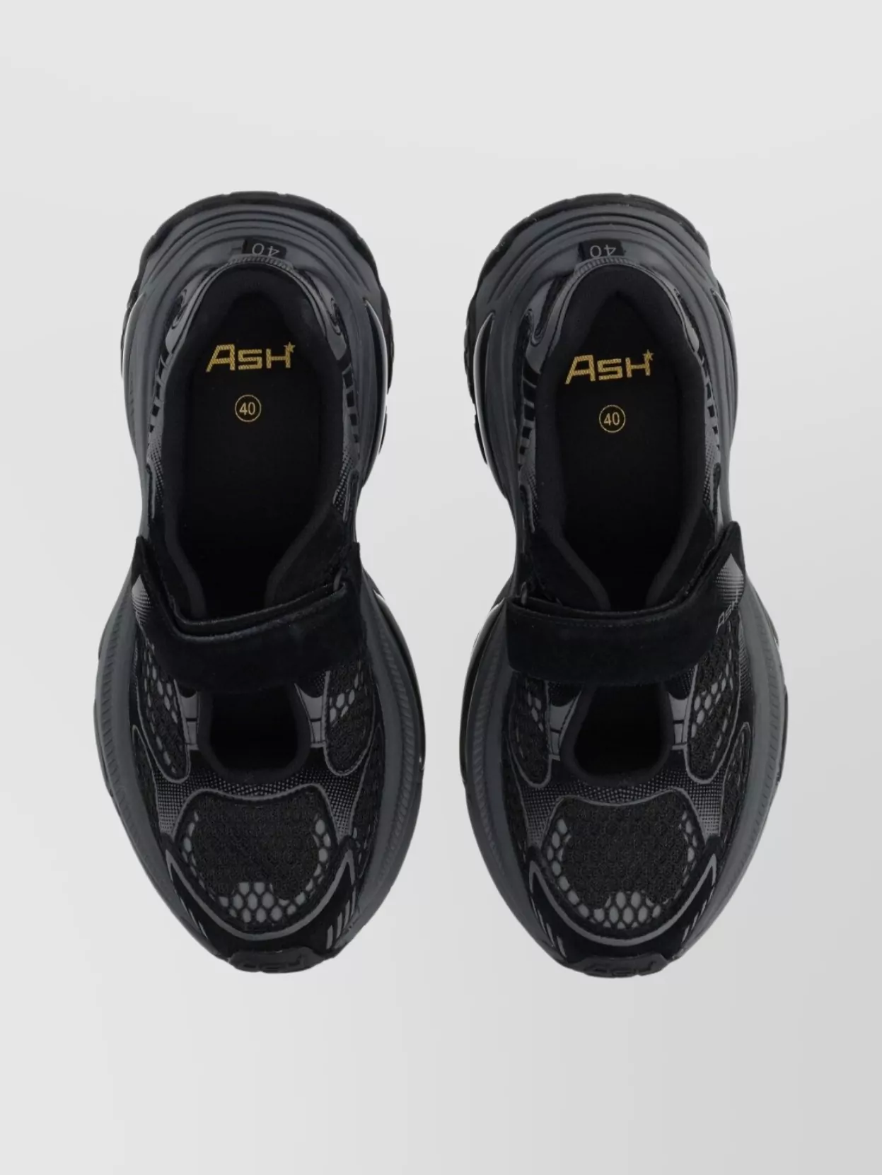 Ash Calf Suede Sneakers Featuring Mesh Panels