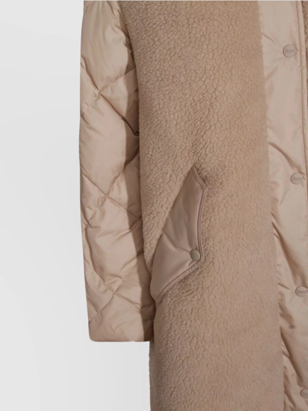 Herno Hooded Quilted Down Jacket And Pockets