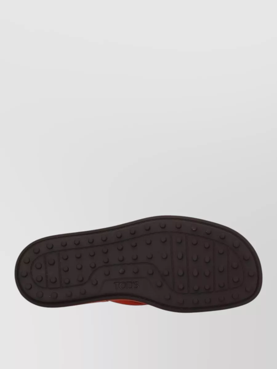 Tod's Leather Logo-Detail Flip Flops