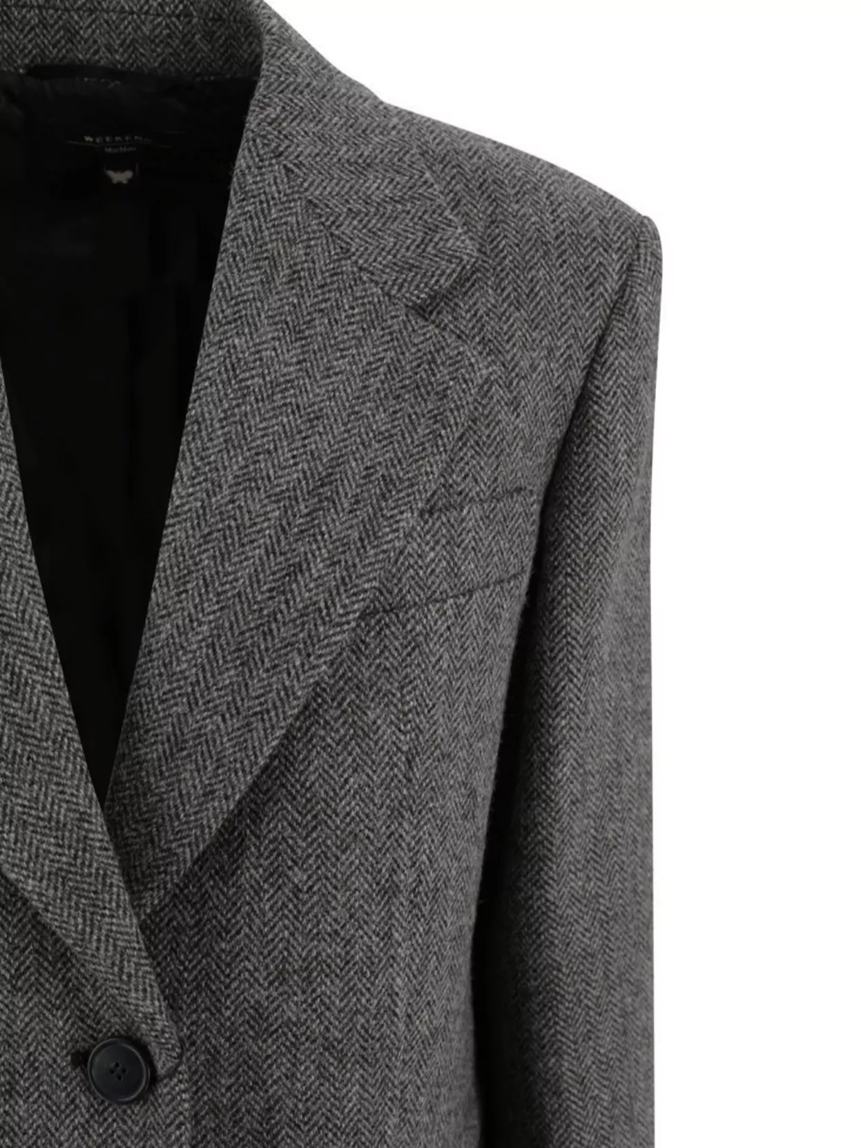 Weekend Max Mara Tronto Wool Single Breasted Blazer In Gray