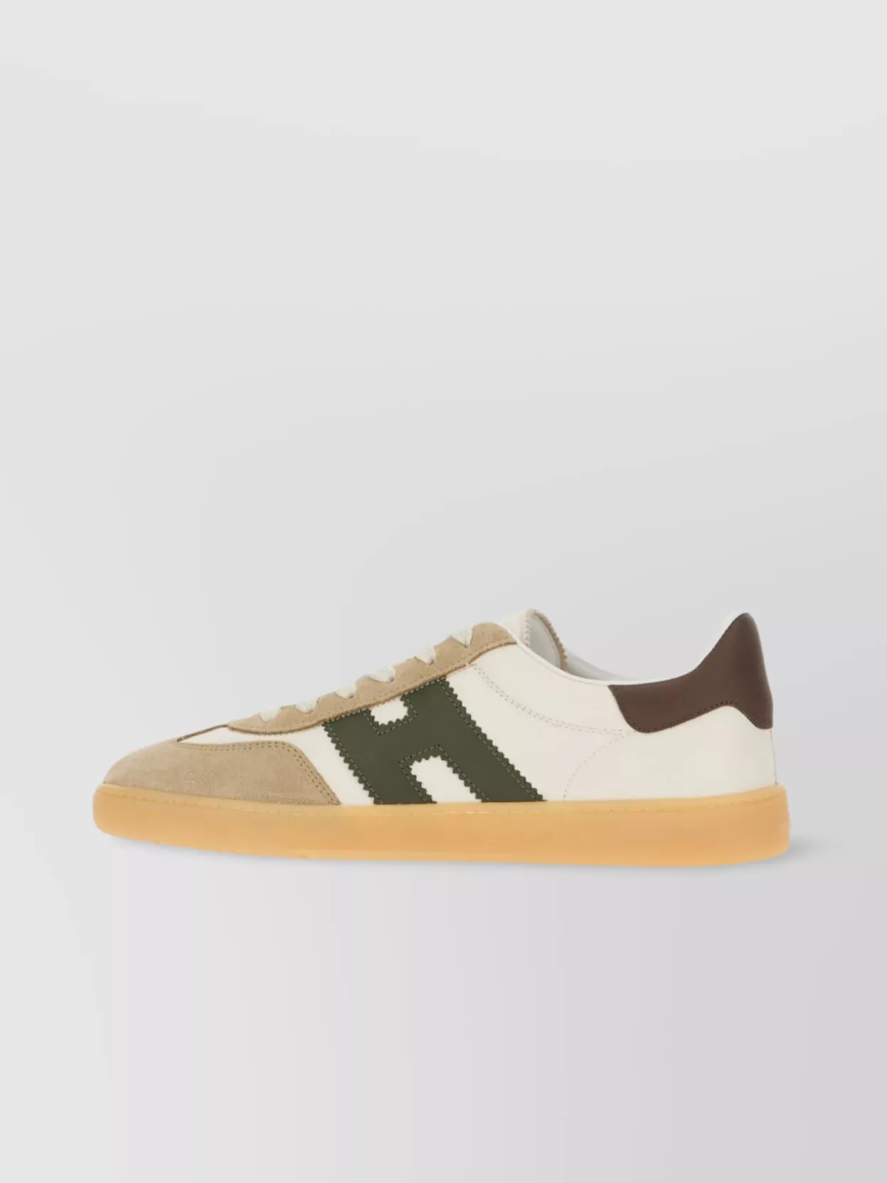 Hogan Leather Sneakers Featuring Suede Accents
