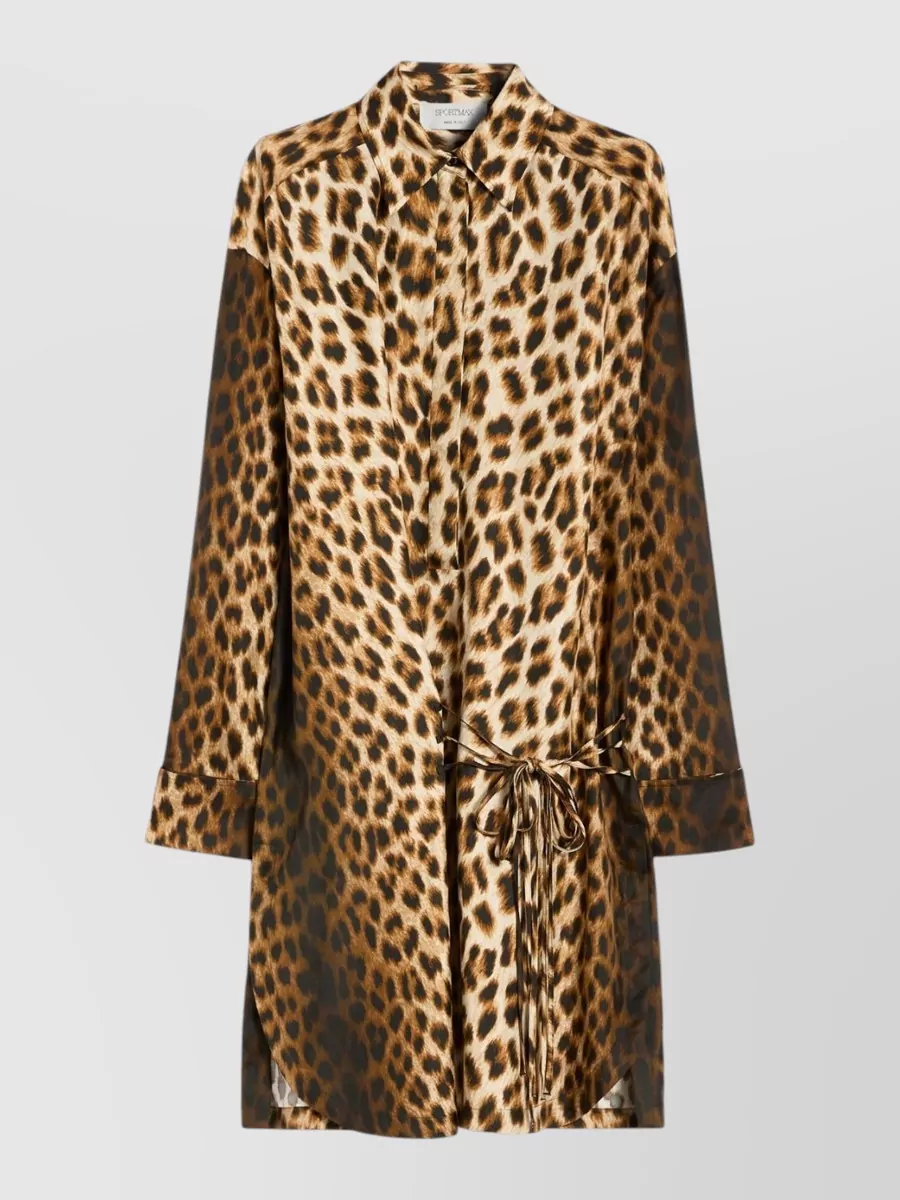 Sportmax Silk mini shirt dress