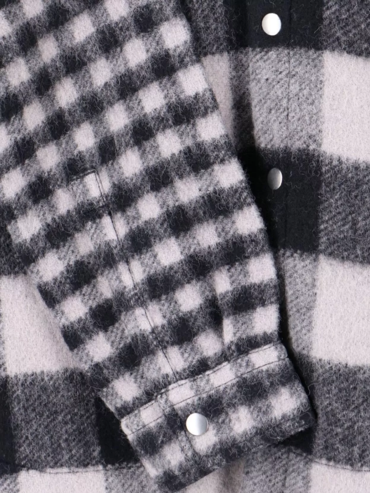 Rick Owens Checked Long Sleeve Shirt With Cuffed Sleeves