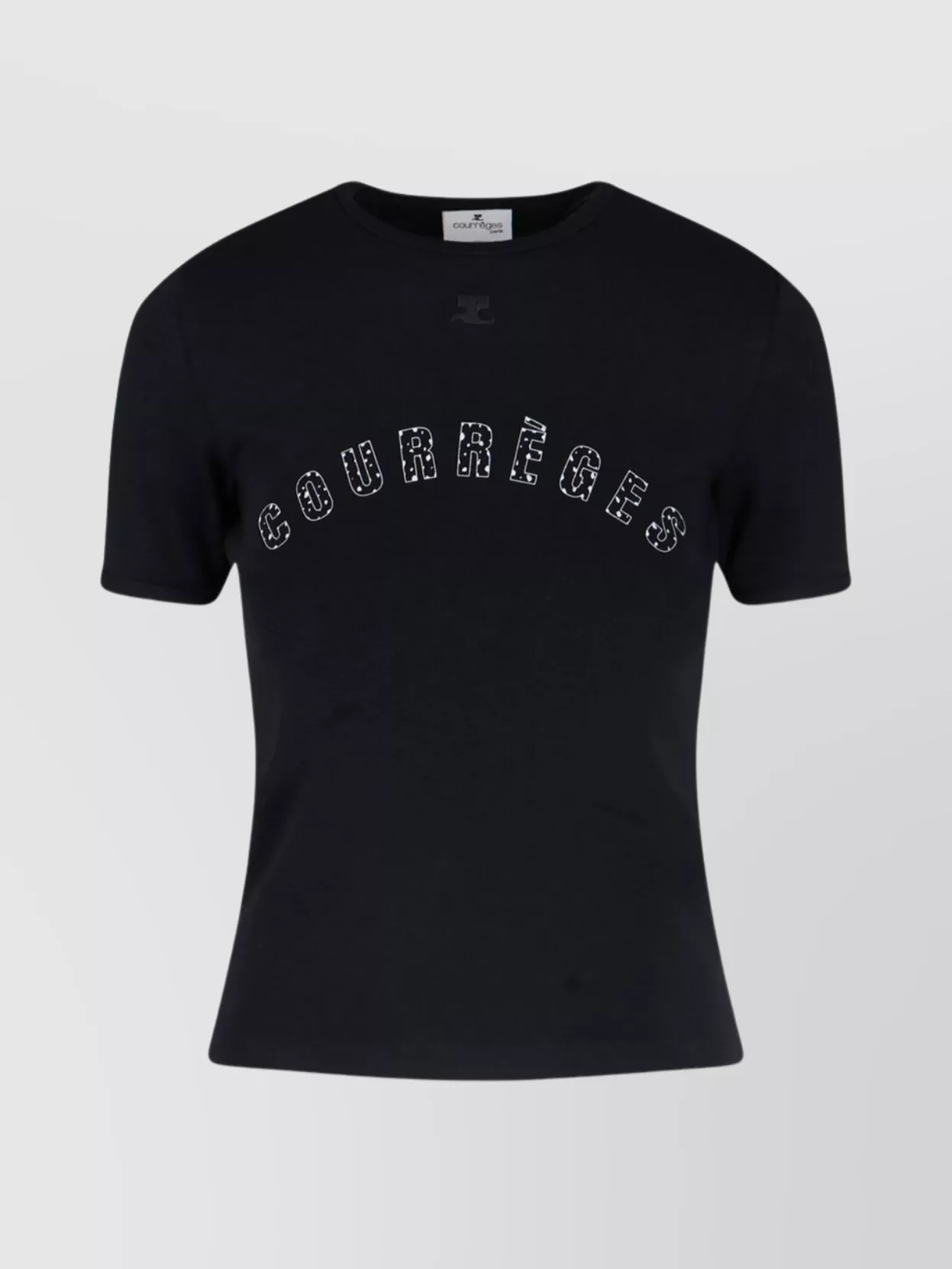 Courrèges Circle contrast ls t-shirt | The Fashion Square