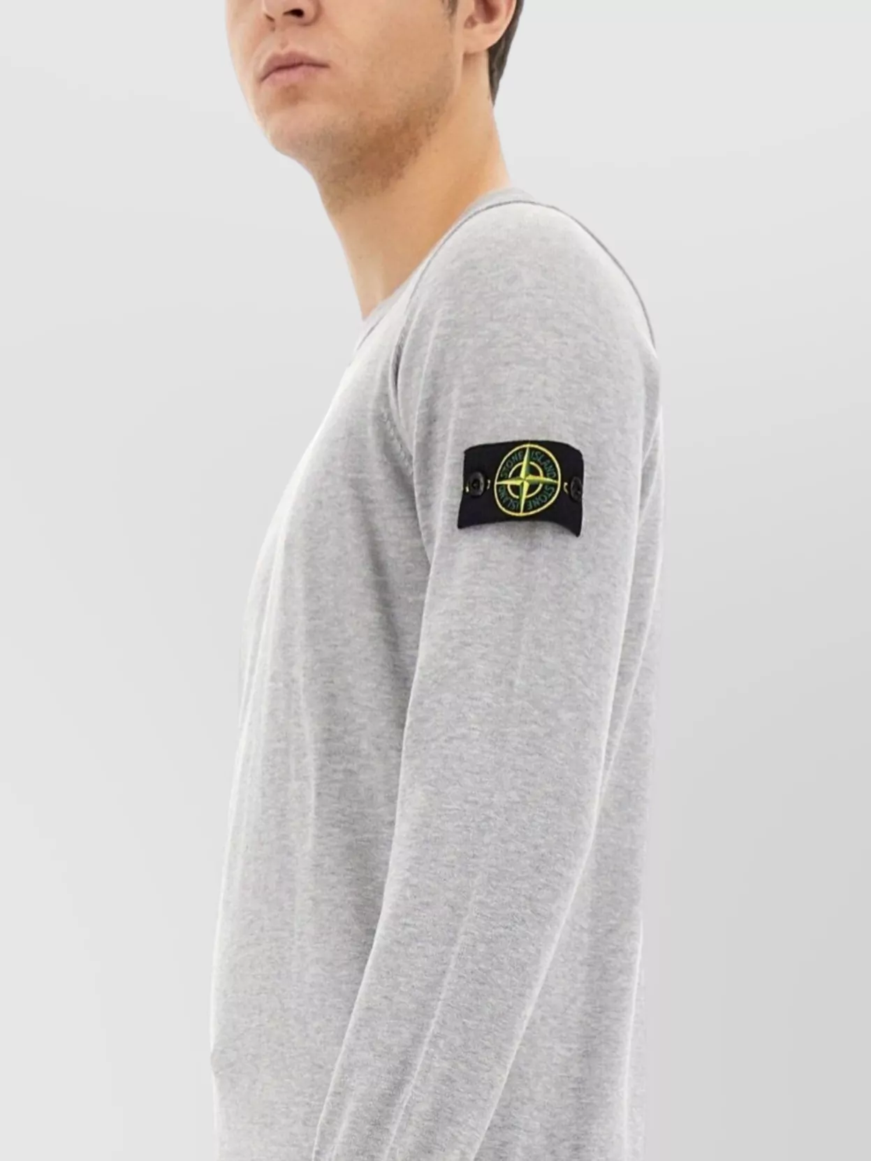 Stone Island Logo Crew Neck Sweater