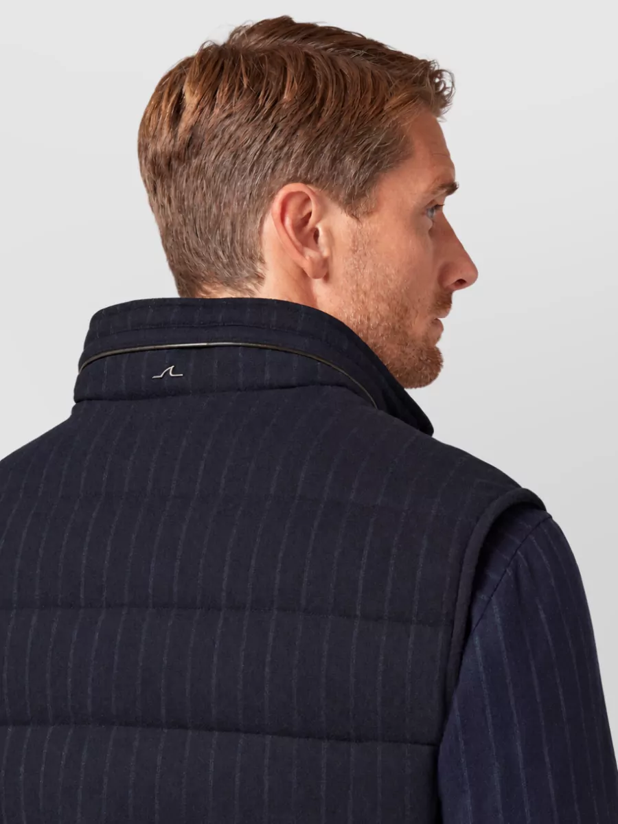 Paul & Shark Virgin Wool Quilted Padded Gilet