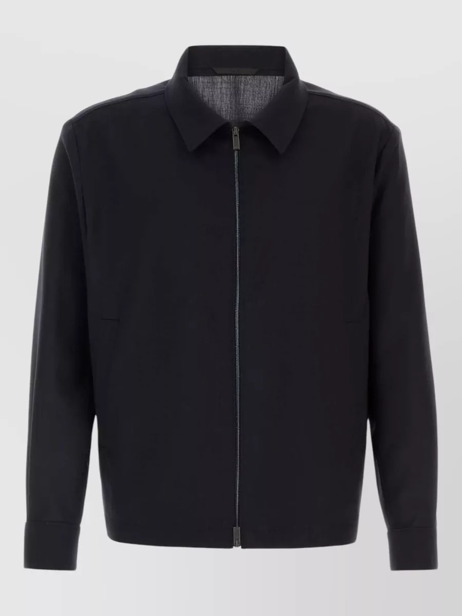 Boss virgin wool single-breasted coat