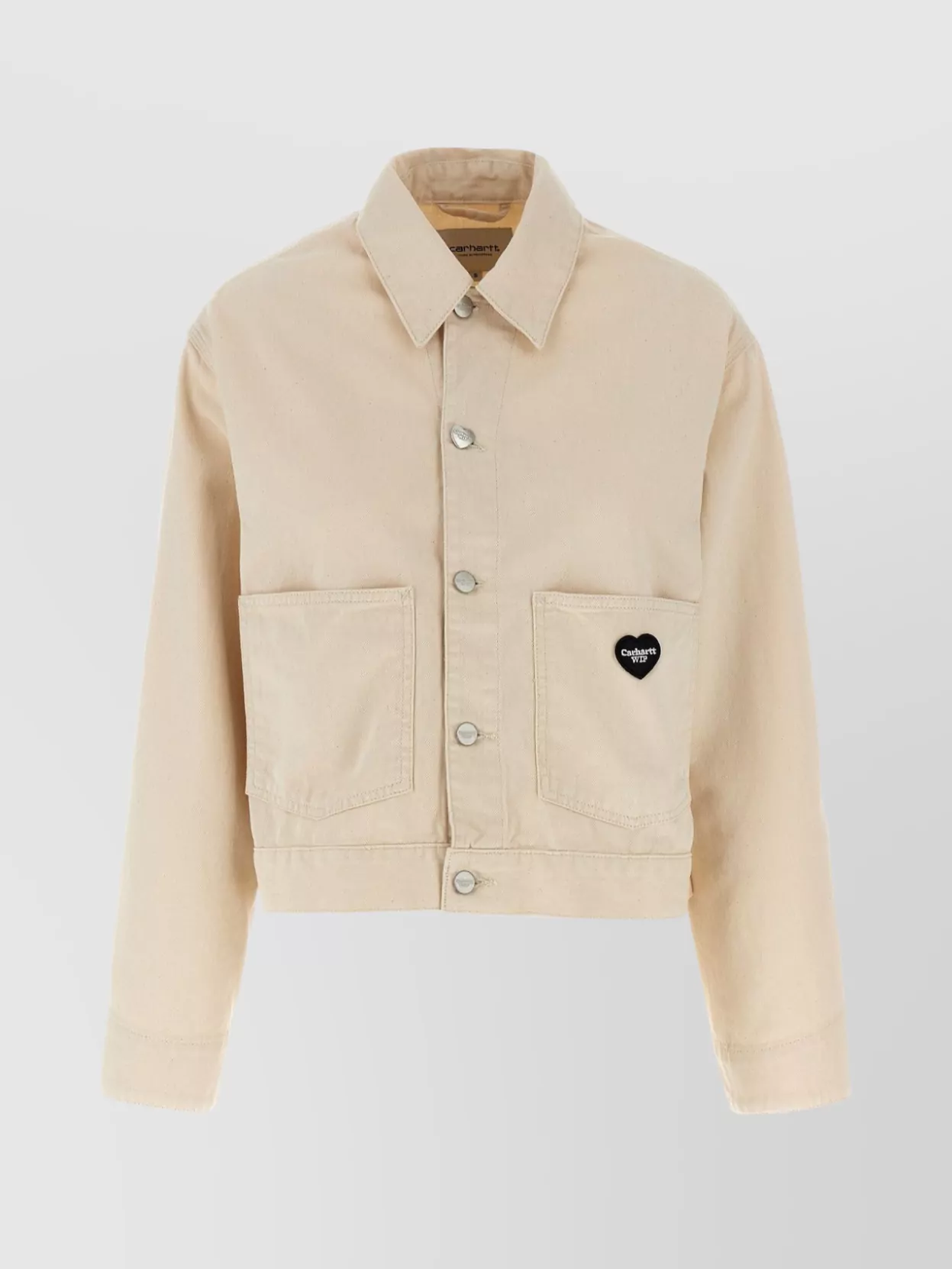 Carhartt Collared Long Sleeves Jacket With Front Pockets In Neutral